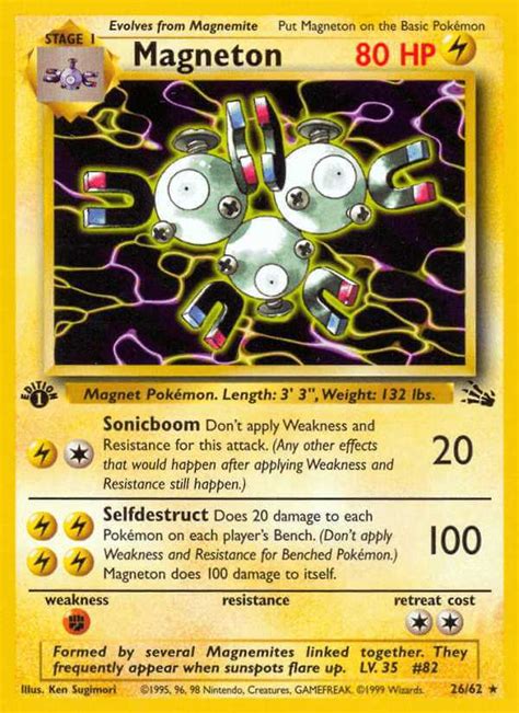 Magneton (base3-26) - Pokémon Card Database - PokemonCard