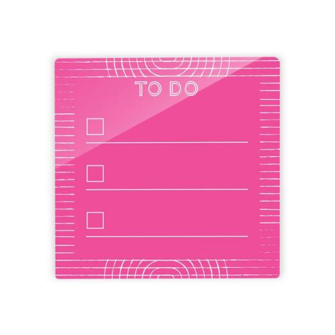 Neon Notes Line and Circle Pattern on Pink | 4x4 – Clairmont and Co