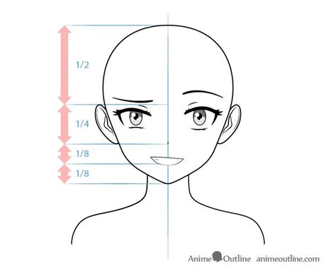 How to Draw Anime Characters Tutorial - AnimeOutline Anime Face Drawing ...