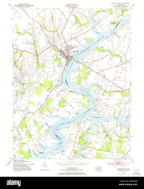 Map of chestertown Cut Out Stock Images & Pictures - Alamy