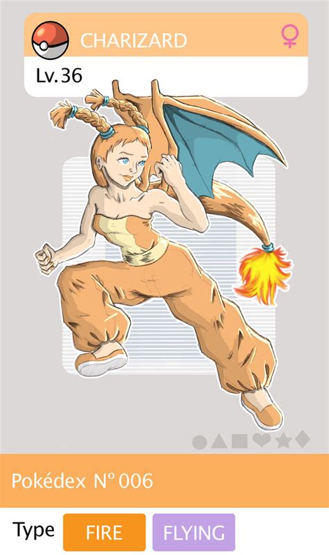 Gijinka Pokemon 006 Charizard by saurodinus on DeviantArt