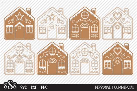 Gingerbread House Bundle SVG, Cut Files (2351489)