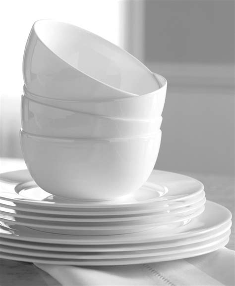 Hotel Collection Dinnerware, Bone China 12 Piece Set - Contemporary - Dinnerware - other metro ...