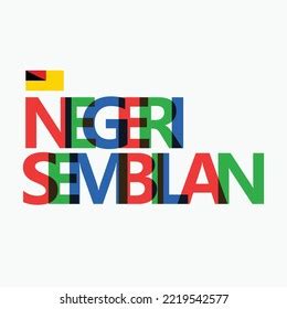 Negeri Sembilan Vector Rgb Overlapping Letters Stock Vector (Royalty ...