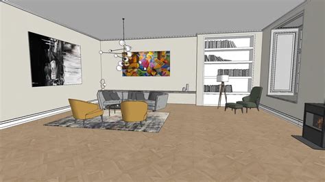 Living Room Sketchup | Baci Living Room