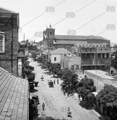 Beirut (Lebanon). The main street and the church of the