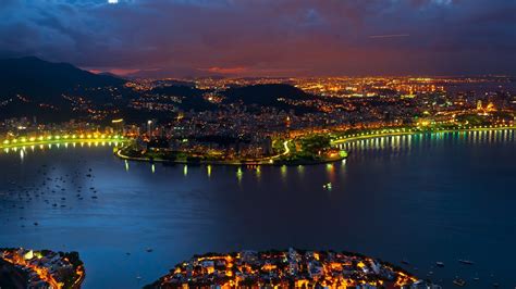 2460x1400 Rio De Janeiro Nightscape 2460x1400 Resolution Wallpaper, HD ...