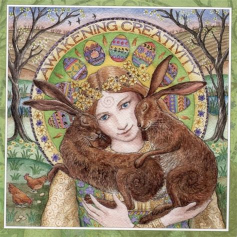 Priestess Dandelion | Pagan art, Bunny art, Art