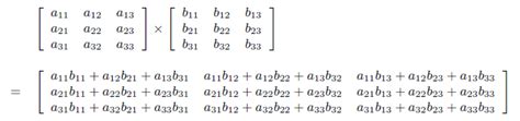 3x3 matrix multiplication calculation