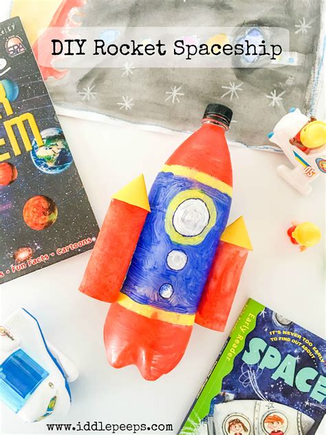 DIY Rocket Spaceship - Iddle Peeps | Diy rocket, Craft activities for kids, Creative kids crafts