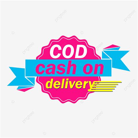 Cash On Delivery Vector Art PNG, Cash On Delivery Logo, Symbol, Pink, Cash On Delivery PNG Image ...