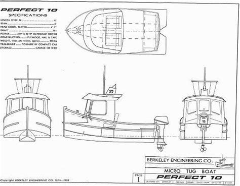 Perfect 10 , Mini Tugboat, Mini Tugboat Plans #boatdesign | Tug boats ...