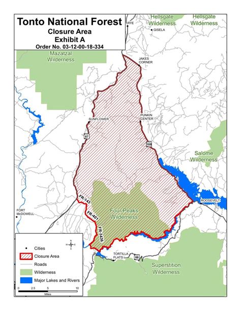 Tonto National Forest closure map 2 of 2 | | paysonroundup.com