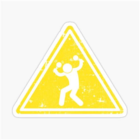 "Percussionist Funny Percussion Warning Sign" Sticker for Sale by Fluffpiet | Redbubble