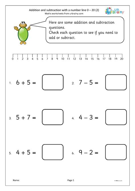 Number Line Subtraction