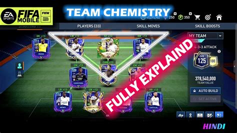 FIFA MOBILE TEAM CHEMISTRY FULLY EXPLAINED | FIFA MOBILE | FIFA MOBILE ...