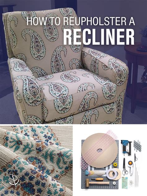 How to Reupholster a Recliner Chair | Diy furniture upholstery, Reupholster, Upholstered couch