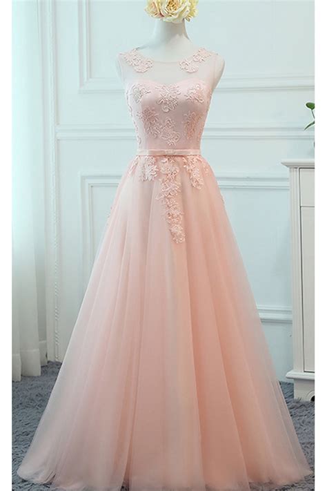 Light Pink Elegant Dresses | Light Pink Long Evening Dress