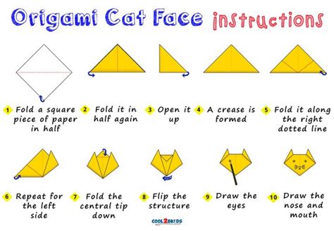 Origami Cat Face