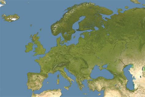Europa-Karte Satellitenbild · Kostenloses Bild auf Pixabay