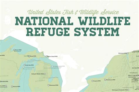 US National Wildlife Refuge System Map 24x36 Poster - Best Maps Ever