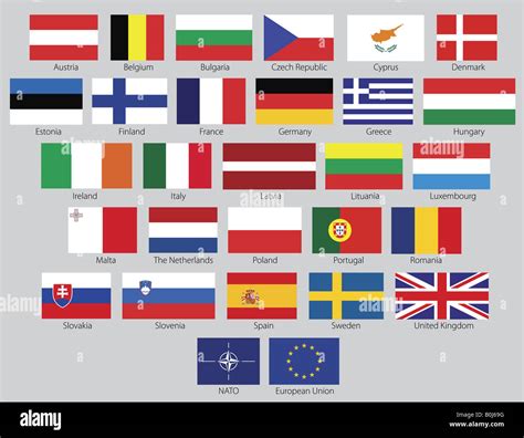 Nato flag eu hi-res stock photography and images - Alamy