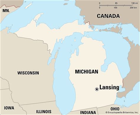 Political Map Of Michigan