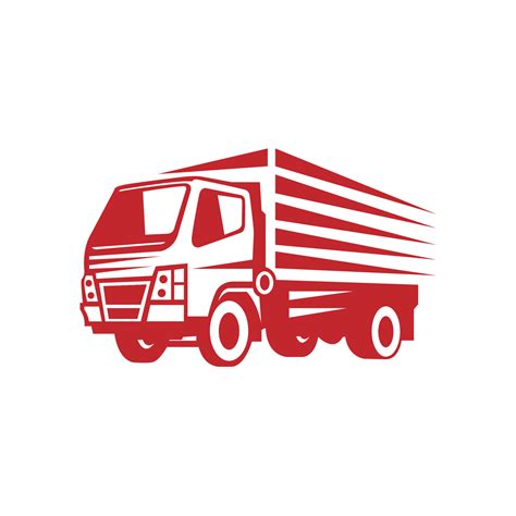 modèle de logo silhouette vecteur logistique camion. parfait pour le logo de l'industrie de la ...