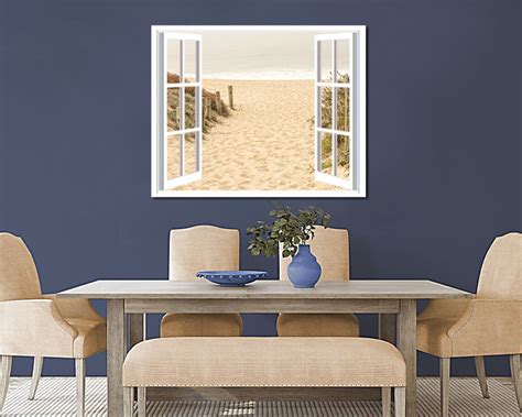 Window View of Beach Open Window to Beach View Beach Wall - Etsy