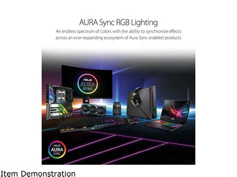 ROG Aura Terminal ASUS Addressable RGB Controller with Four-Ports Three Magnetic LED Strips Halo ...