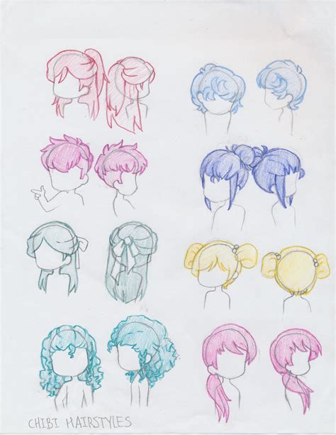 Manga Interest: Colored Girl Chibi Hair