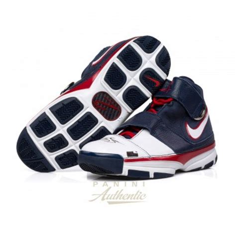 Pair of (2) Kobe Bryant Signed Team USA Nike Zoom Kobe 2 Strength Shoes ...