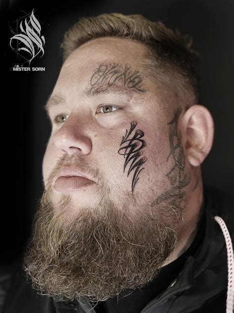 Tattoo uploaded by MISTER SORN • RAG N BONE MAN - NEW 'LBM' FACE TATTOO ...