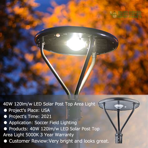 40W 120lm/w Best Solar Lamp Post Lights 5000K 3 Year Warranty - BBIER®