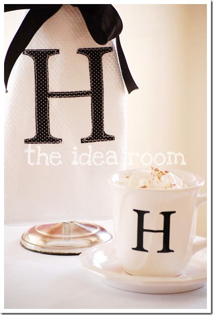 DIY Monogrammed Mugs - The Idea Room