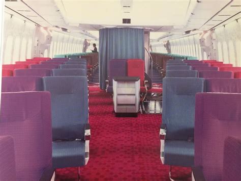 Vintage Japan Airlines High Density 747 Cabin