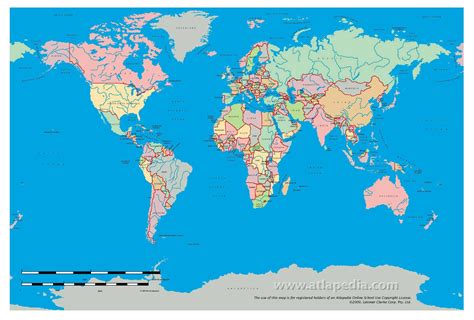 Actual World Map To Scale - Map