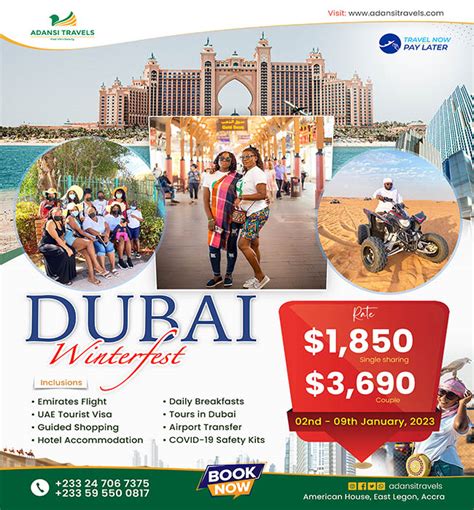 2023 Dubai monthly tours - Adansi travels