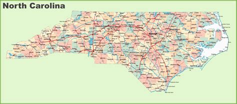 Map Of north Carolina Cities and Counties | secretmuseum