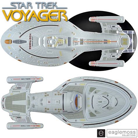 Eaglemoss Star Trek Voyager USS Voyager NC-74656 Ship Replica, Razors ...