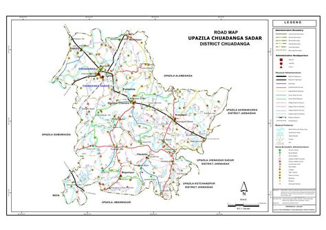 Mouza Map & 3 Detailed Maps of Chuadanga Sadar Upazila, Chuadanga ...