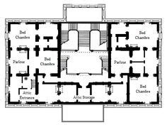 Kennedy White House Floor Plan www.pinkpillbox.com | White house plans, White house usa, House ...