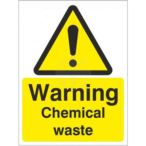 Warning Chemical Waste Sign | UK Safety Store