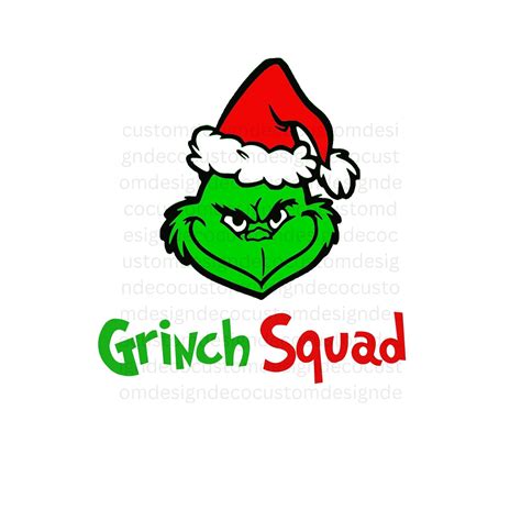 Grinch Squad Png Grinch Grinch Png Sublimation Designs Digital - Etsy