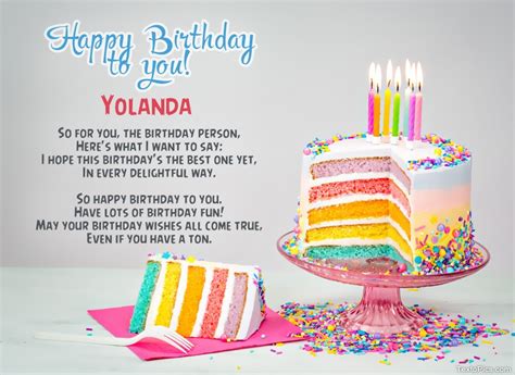 Happy Birthday Yolanda pictures congratulations.