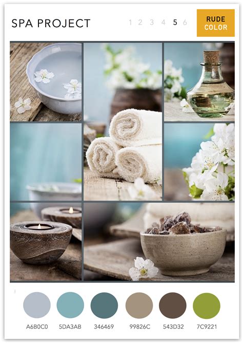 SPA MOODBOARD & COLOR SCHEMES 5 | Spa colors, Spa room decor, Color schemes