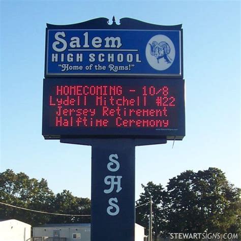 School Sign for Salem High School - Salem, NJ