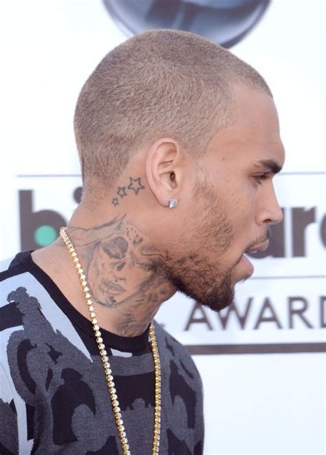 Chris Brown Neck Tattoos - Tatuajesxd