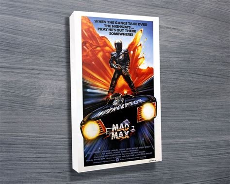 Mad Max Vintage Movie Poster- Canvas Prints Australia