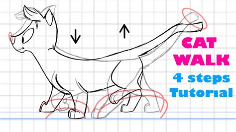 CAT WALK Animation Tutorial - YouTube